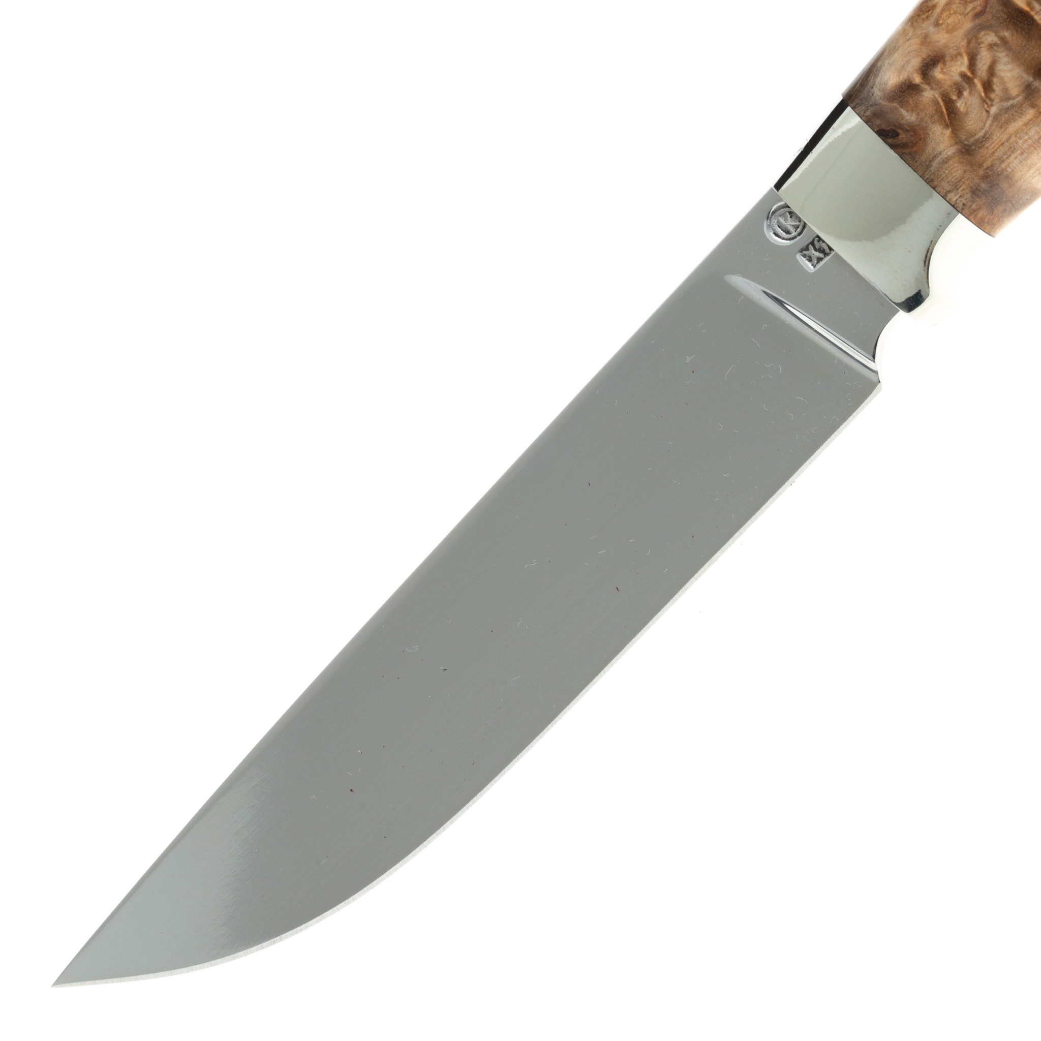 Нож Кайман, сталь Х12МФ, рукоять карельская береза от Ножиков