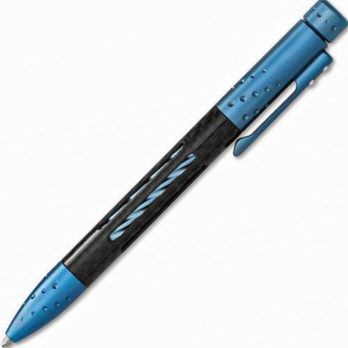 Тактическая ручка Lionsteel Nyala, корпус карбон/титан, Blue Matte