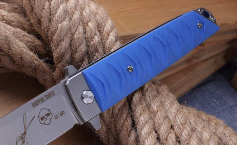 фото Складной нож бадюк sw blue, сталь d2 mr.blade