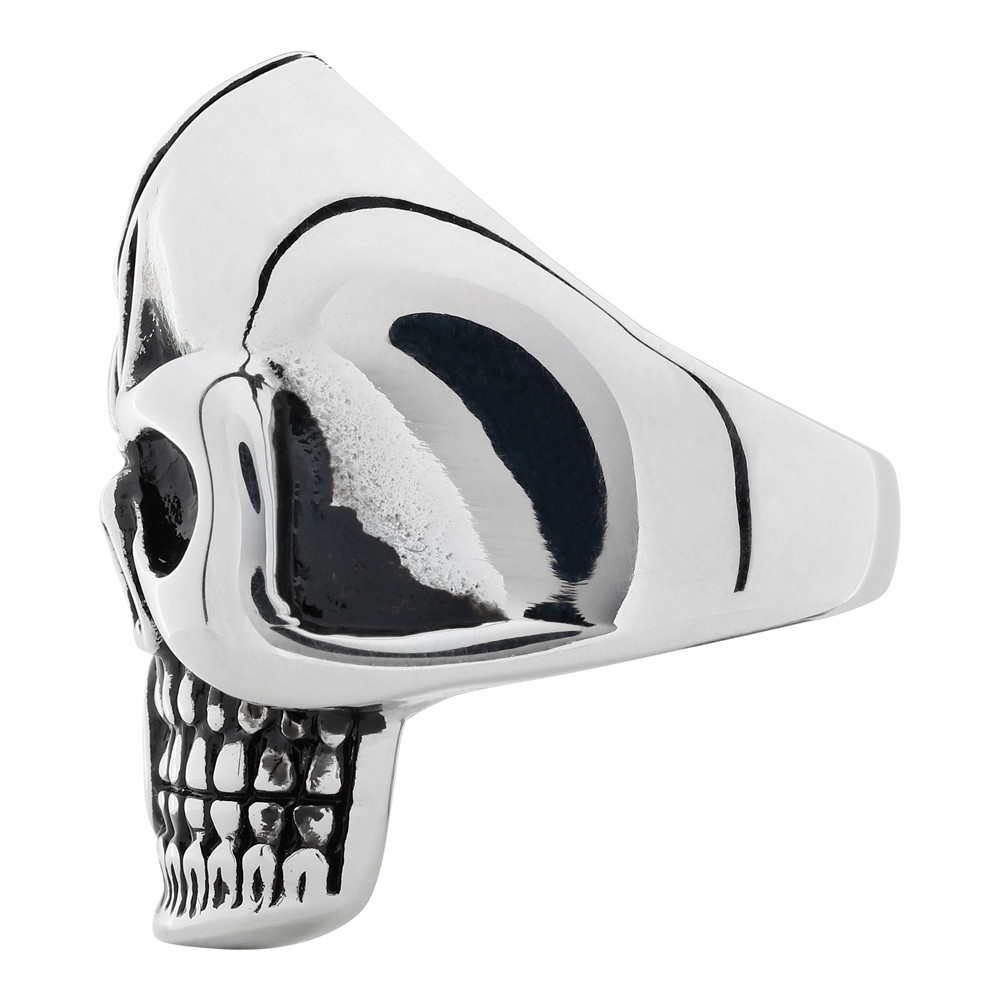 Кольцо ZIPPO, серебристое, в форме черепа, нержавеющая сталь, диаметр 20,4 мм от Ножиков