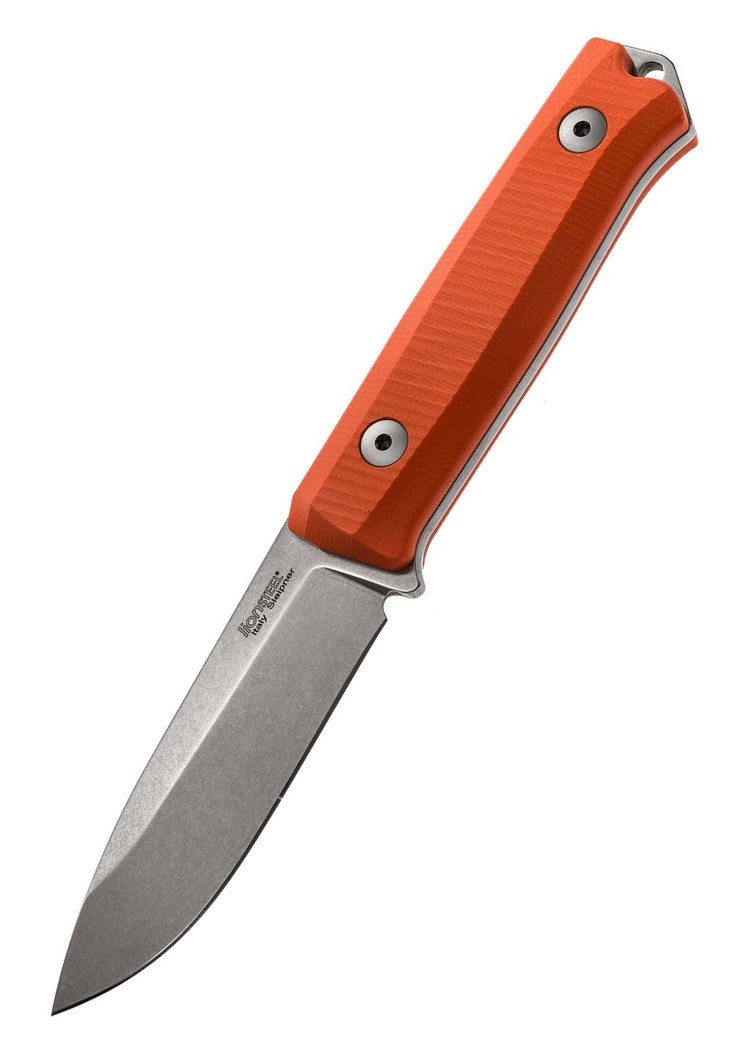 Нож LionSteel B40 GOR, сталь Sleipner, рукоять G10, оранжевый