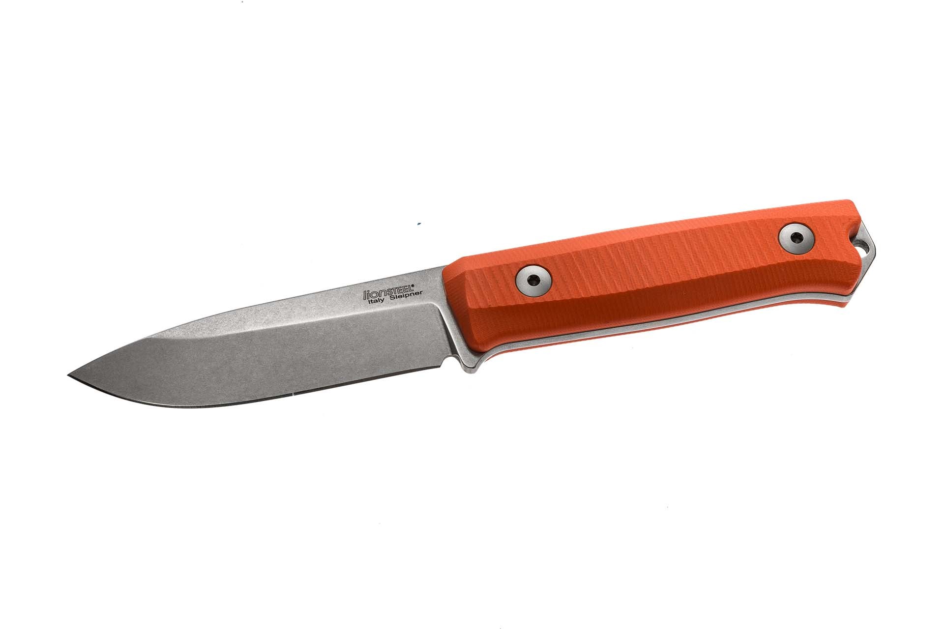 Нож LionSteel B40 GOR, сталь Sleipner, рукоять G10, оранжевый - фото 6