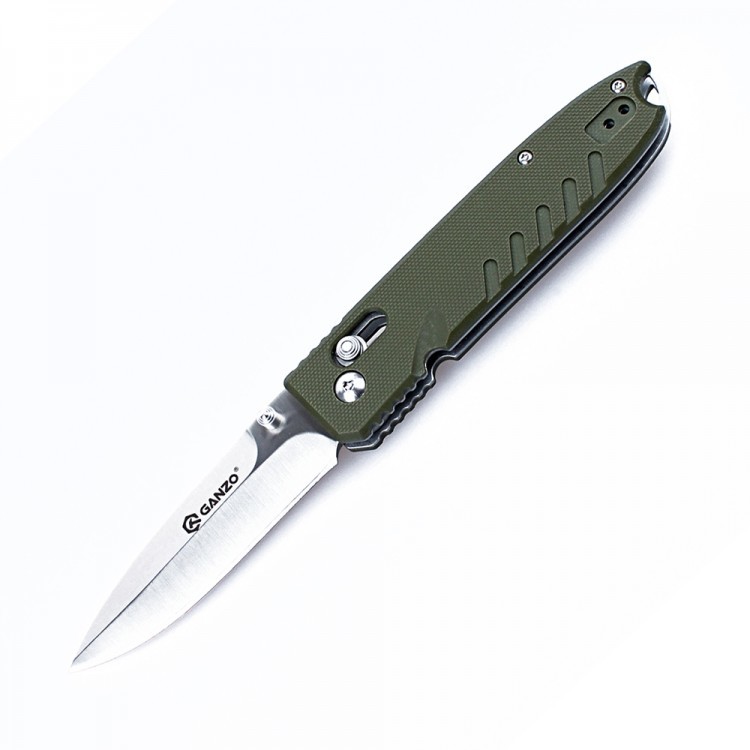Нож складной Ganzo G746-1, зеленый - фото 1