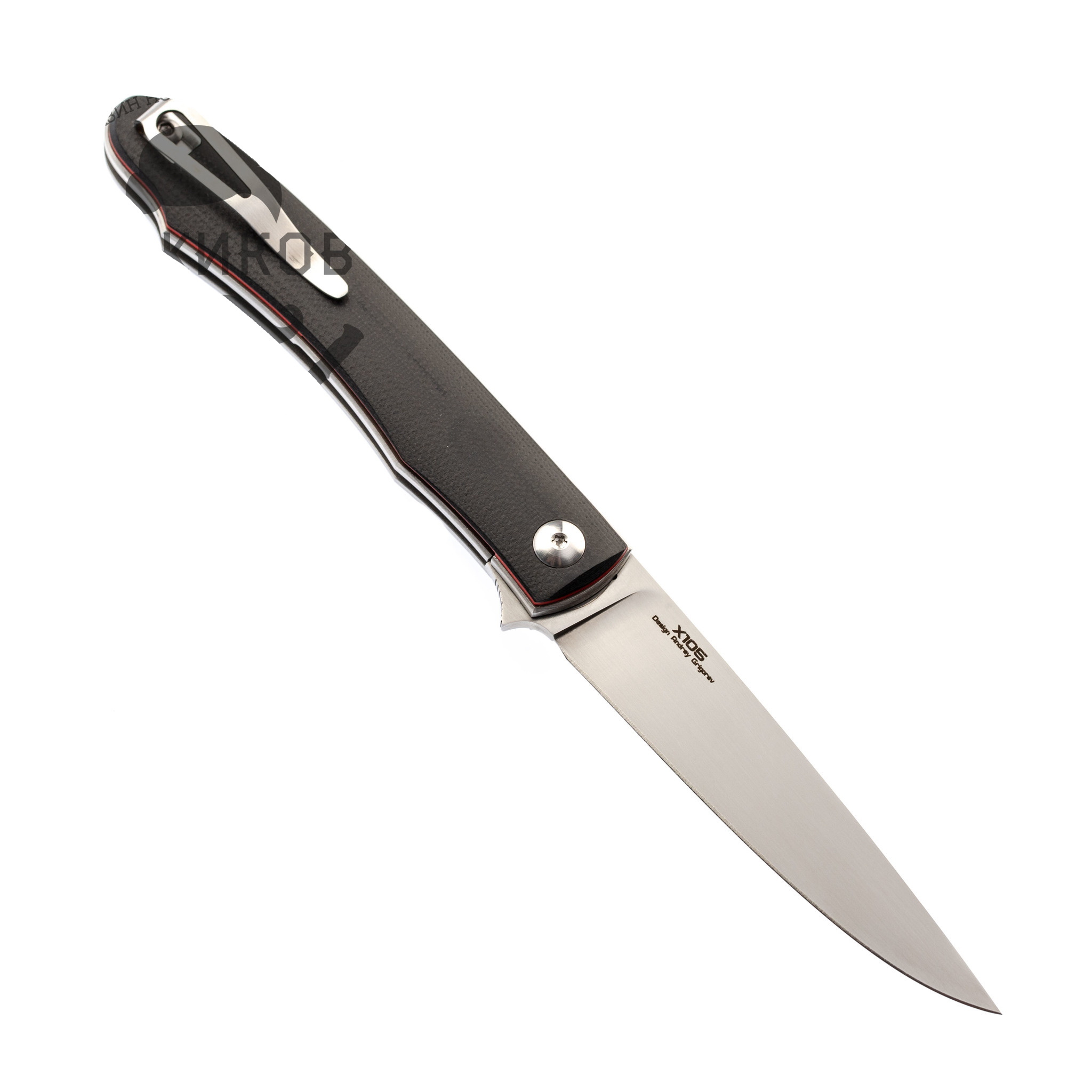 Складной нож Minimus, сталь X105 Satin, G10 Red/Black - фото 3