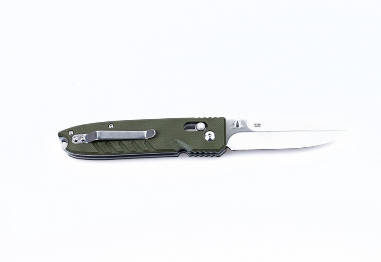 Нож складной Ganzo G746-1, зеленый - фото 4