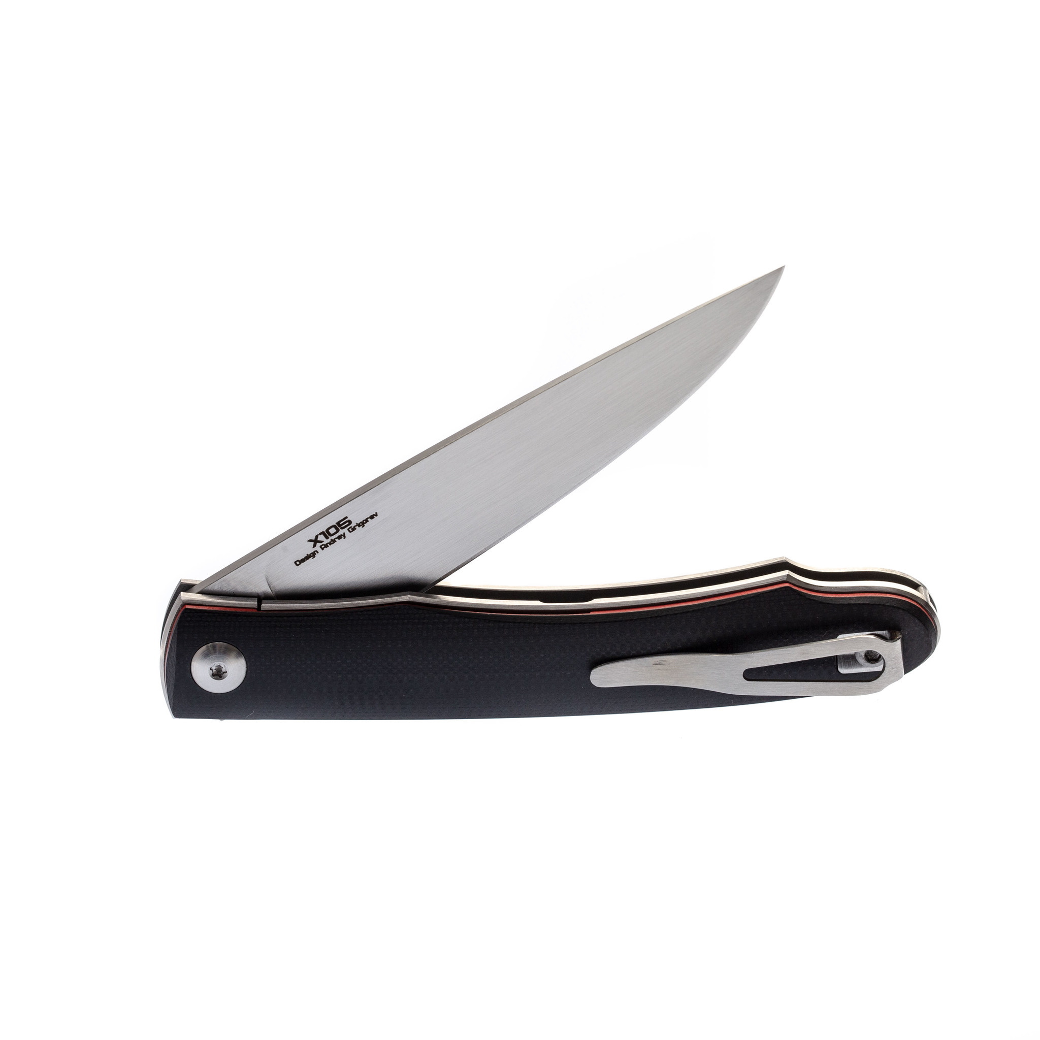 Складной нож Minimus, сталь X105 Satin, G10 Red/Black - фото 4