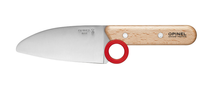 Нож шеф-повара Opinel, защита пальцев, деревянная рукоять, нержавеющая сталь, коробка - фото 5