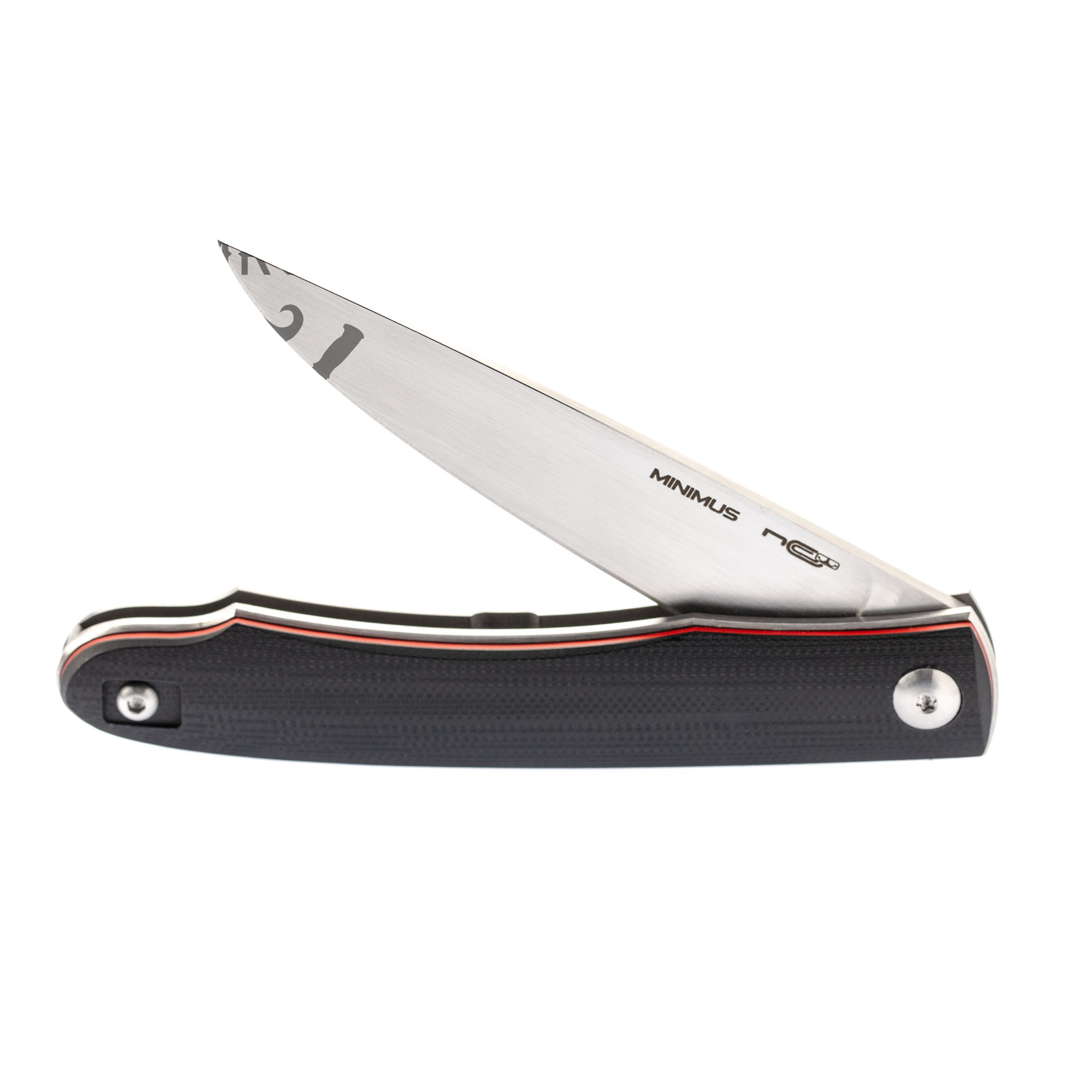 Складной нож Minimus, сталь X105 Satin, G10 Red/Black - фото 5