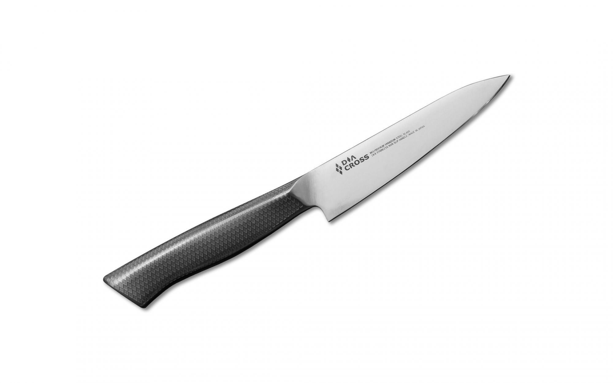 Нож кухонный Diacross Kasumi 12 см, сталь 1.4116, рукоять нержавеющая сталь от Ножиков