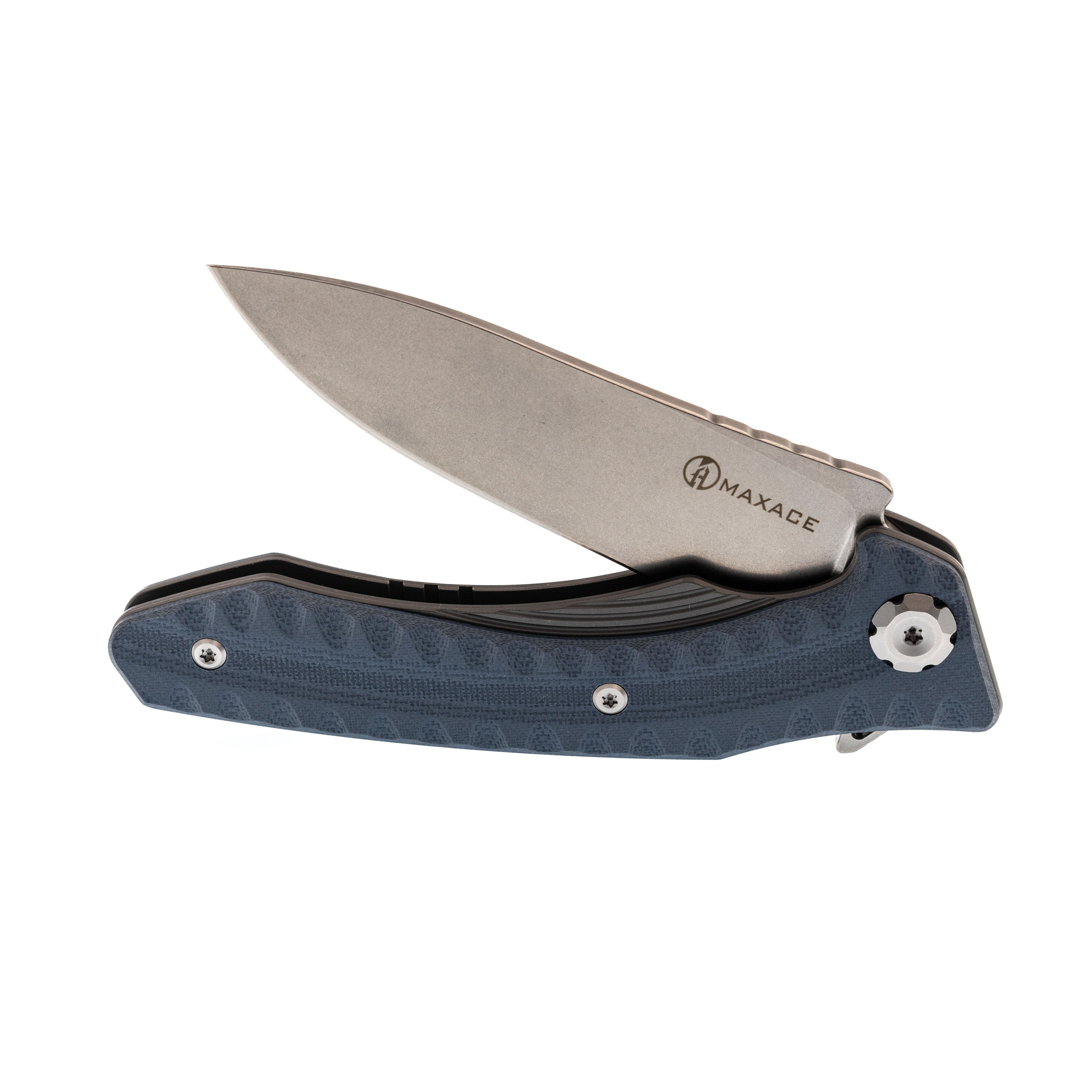 Складной нож Maxace Zealot Blue, сталь K110, G10 - фото 6