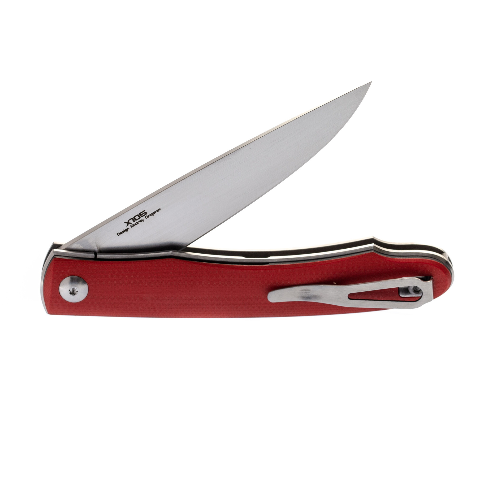 Складной нож Minimus, сталь X105 Satin, G10 Red от Ножиков