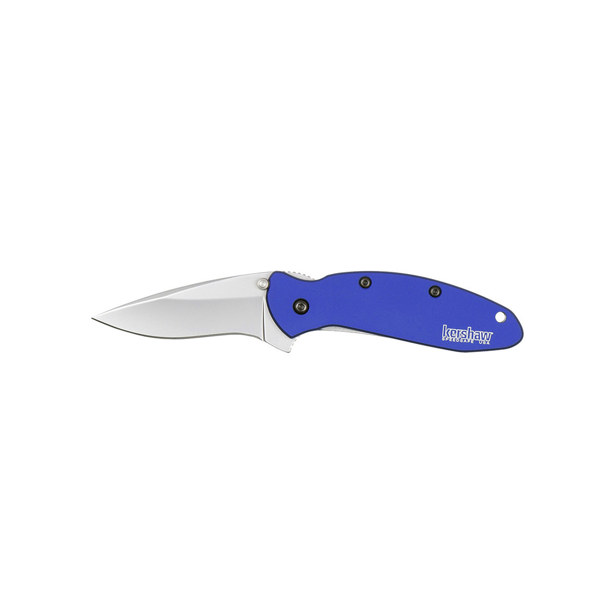 Складной полуавтоматический нож KERSHAW SCALLION, сталь 420HC, рукоять синий алюминий - фото 1