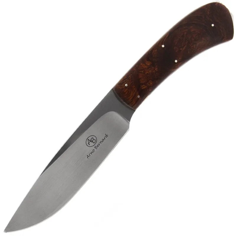Нож с фиксированным клинком Arno Bernard Leopard, сталь N690, рукоять аризонское железное дерево