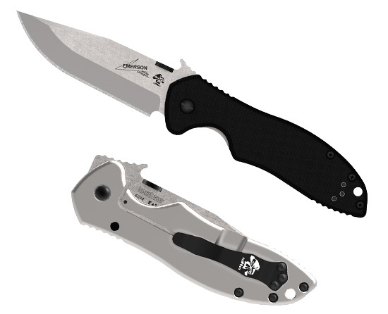 фото Складной нож kershaw emerson cqc-6k k6034, сталь 8cr14mov, рукоять сталь/g-10