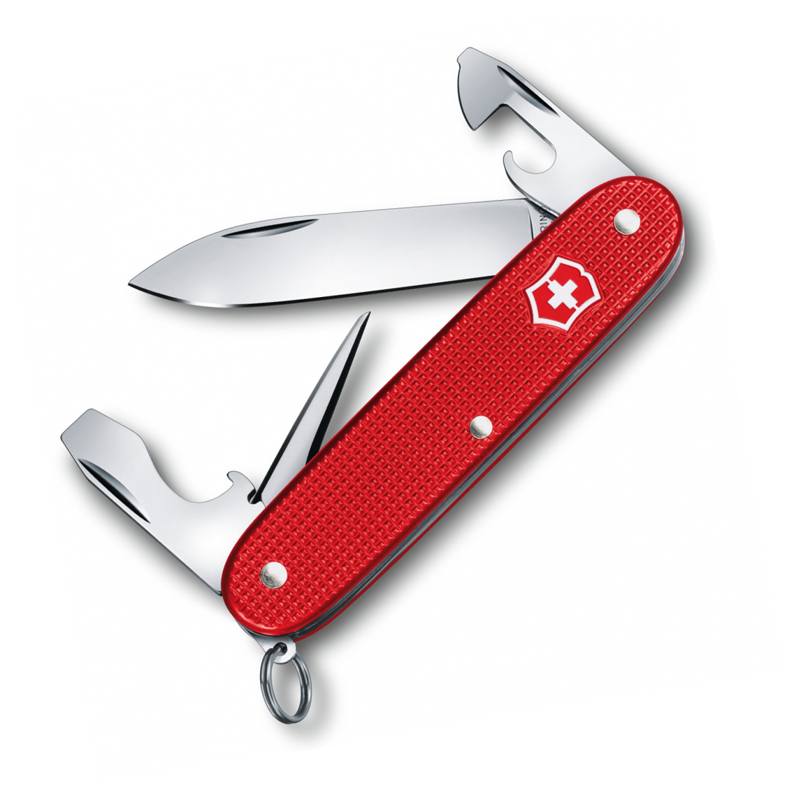 Нож перочинный Victorinox Alox Pioneer, сталь X55CrMo14, рукоять 6061 T-6 Aluminium, красный от Ножиков