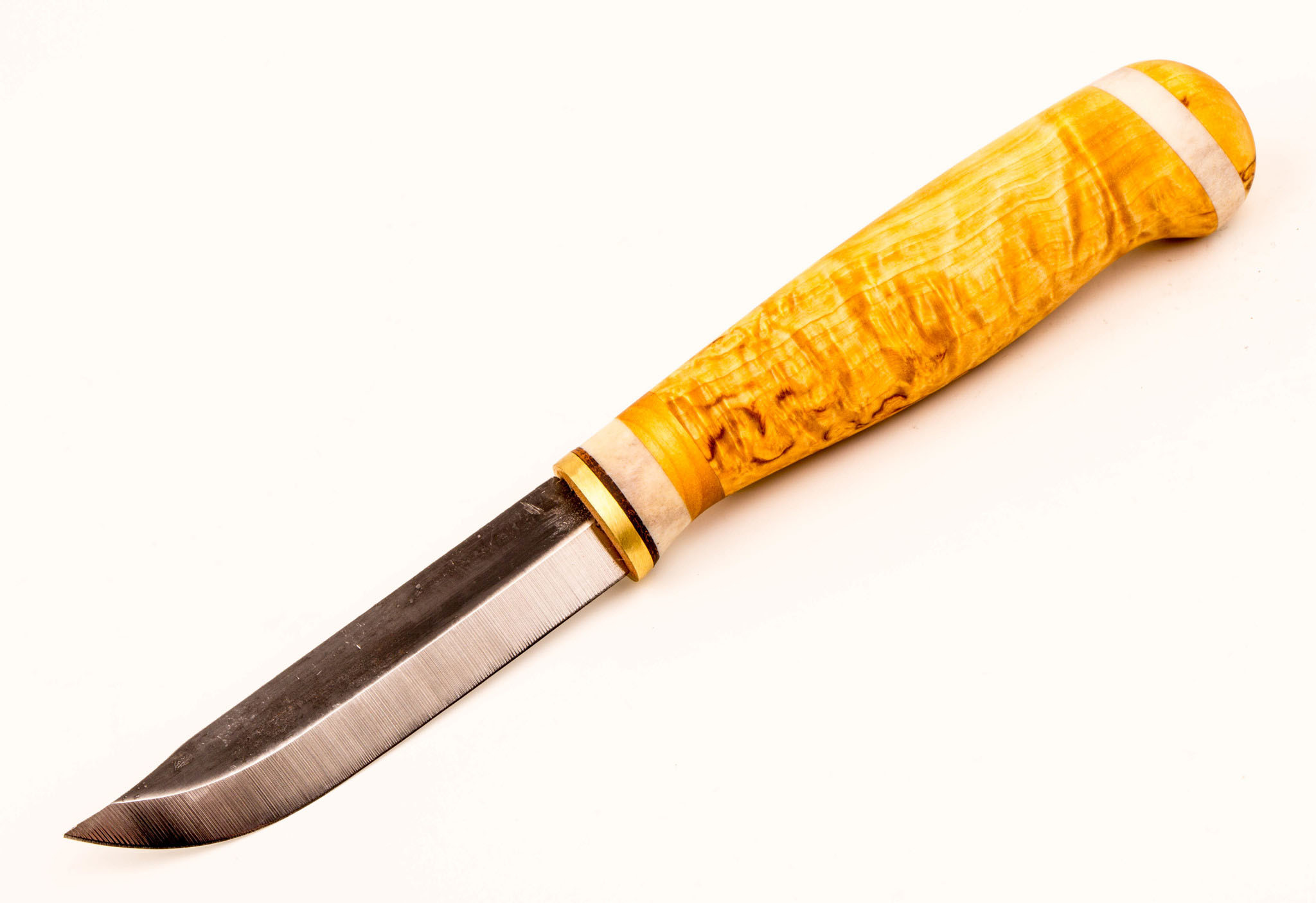 Нож Lappi Puukko 85, финская береза, сталь 80CrV2 - фото 1