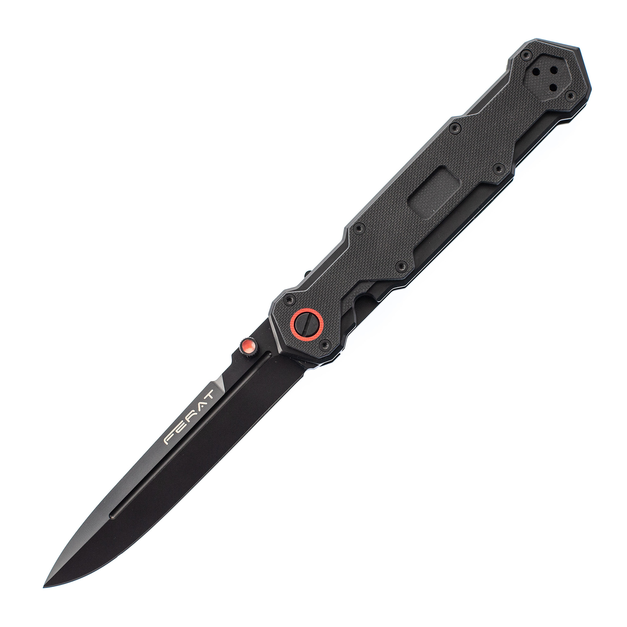 фото Складной нож ferat black, сталь d2, рукоять g10, mr.blade