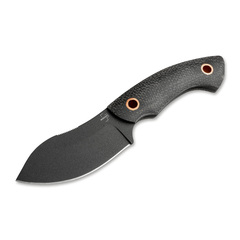 Фото Туристический нож Boker Plus Nessmi Pro Black, сталь D2, рукоять микарта, черный