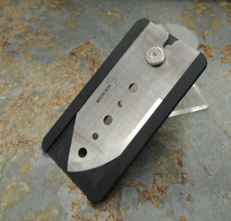 Нож складной Boker Plus John Kubasek Design Slyde-R, сталь 440C Satin Plain, рукоять стеклотекстолит G10, 01BO259 - фото 3