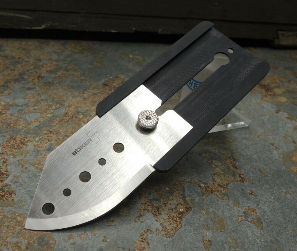 Нож складной Boker Plus John Kubasek Design Slyde-R, сталь 440C Satin Plain, рукоять стеклотекстолит G10, 01BO259 - фото 4