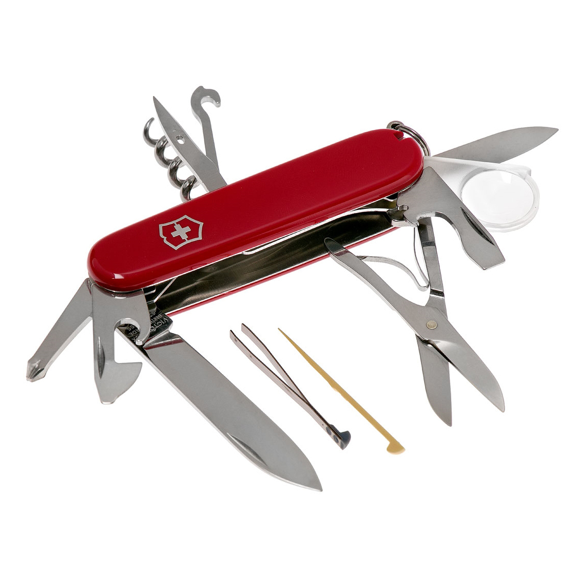Нож перочинный Victorinox Explorer, сталь X55CrMo14, рукоять Cellidor®, красный - фото 3