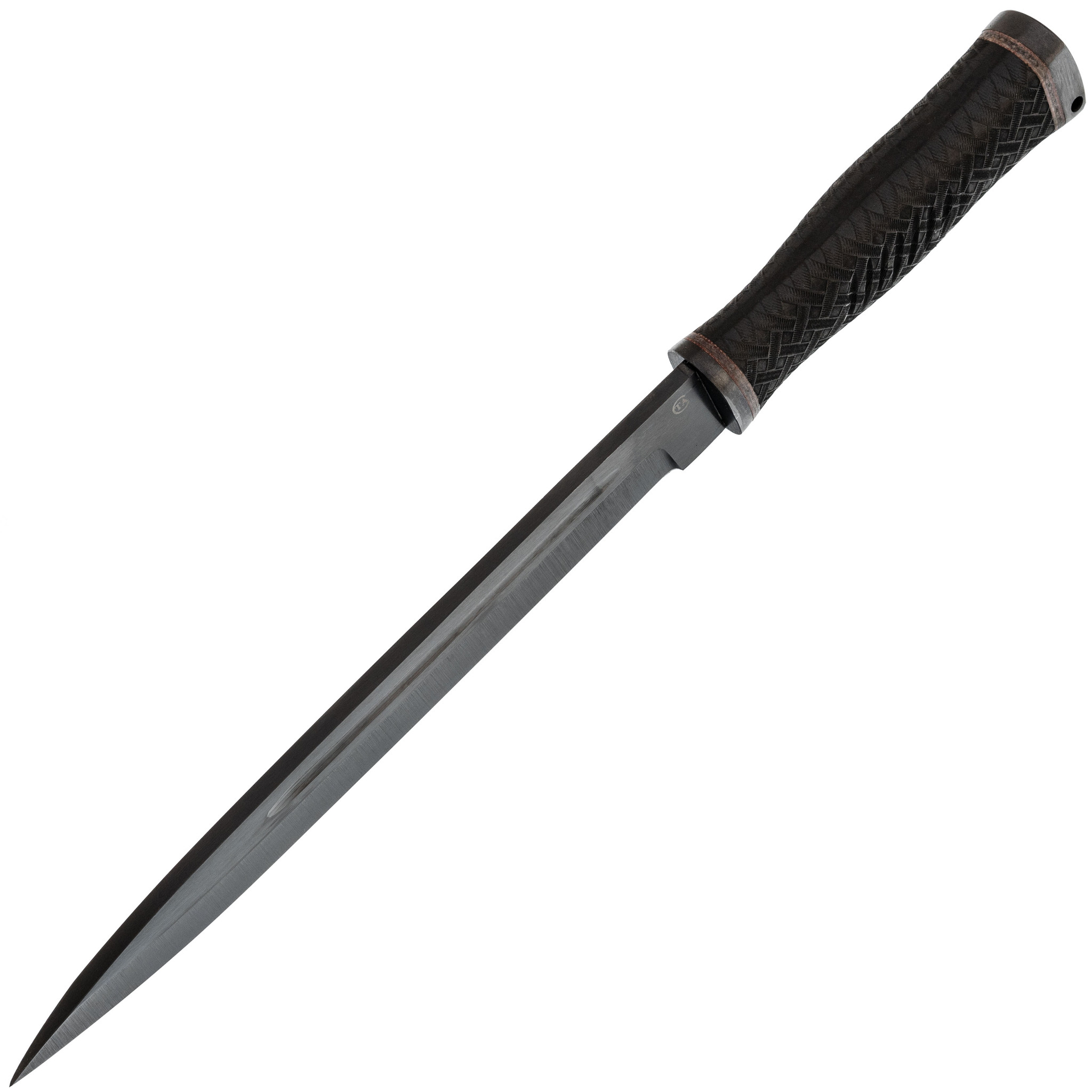 Нож Горец-1, сталь 65Г, резина - фото 3