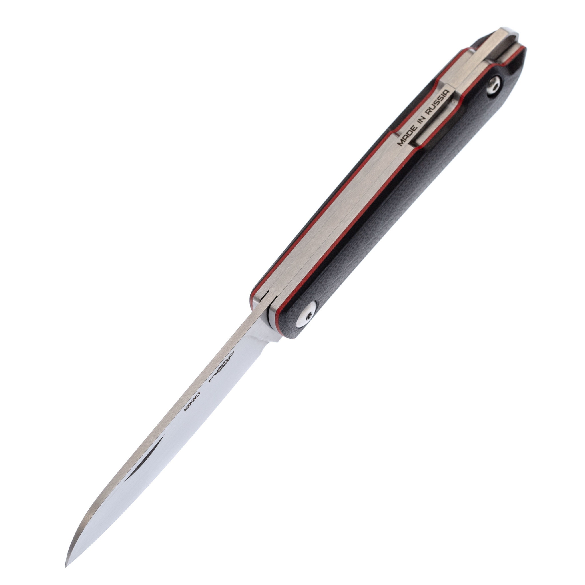 Складной нож Bro, сталь X105 Satin, G10 Black/Red - фото 2