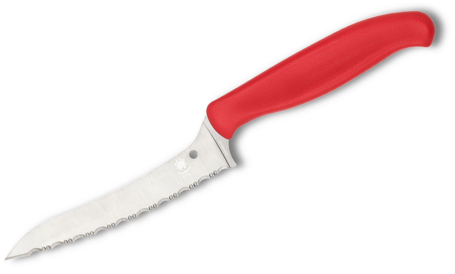 фото Универсальный кухонный нож spyderco z-cut red, сталь cts bd1