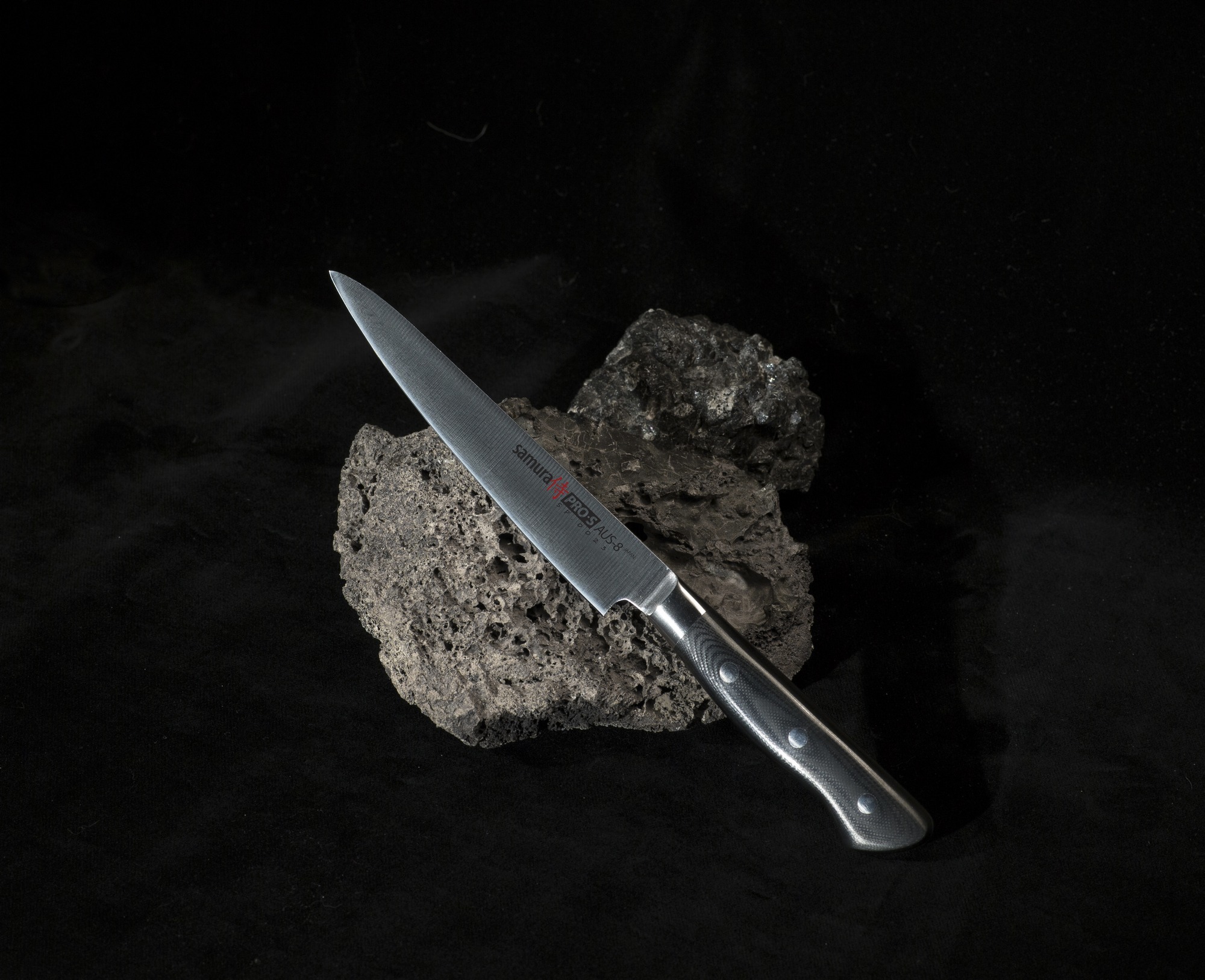 Нож кухонный Samura PRO-S универсальный - SP-0023, сталь AUS-8, рукоять G10, 145 мм - фото 3