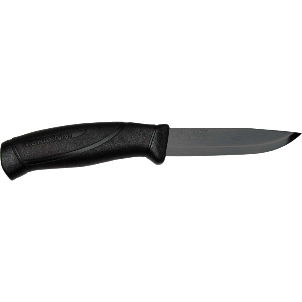 Нож с фиксированным лезвием Morakniv Companion BlackBlade, сталь Sandvik 12C27, рукоять пластик/резина - фото 2