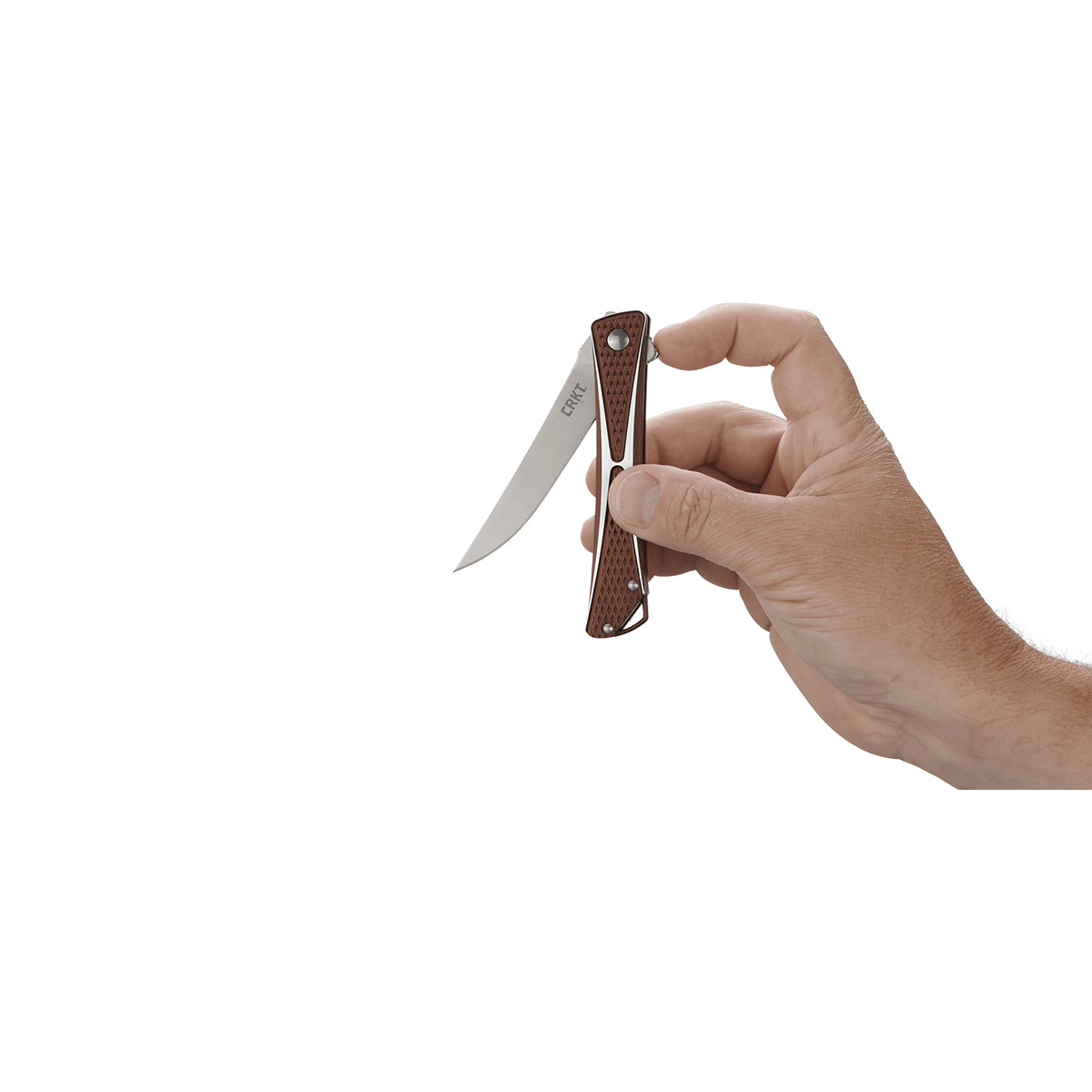 Складной нож CRKT Crossbones Bronze, сталь Aus8, рукоять алюминиевый сплав - фото 3