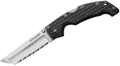 Фото Нож складной Cold Steel Voyager Large Tanto 4 Point Serrated Edge, сталь Aus-10A, рукоять Griv Ex™, черный