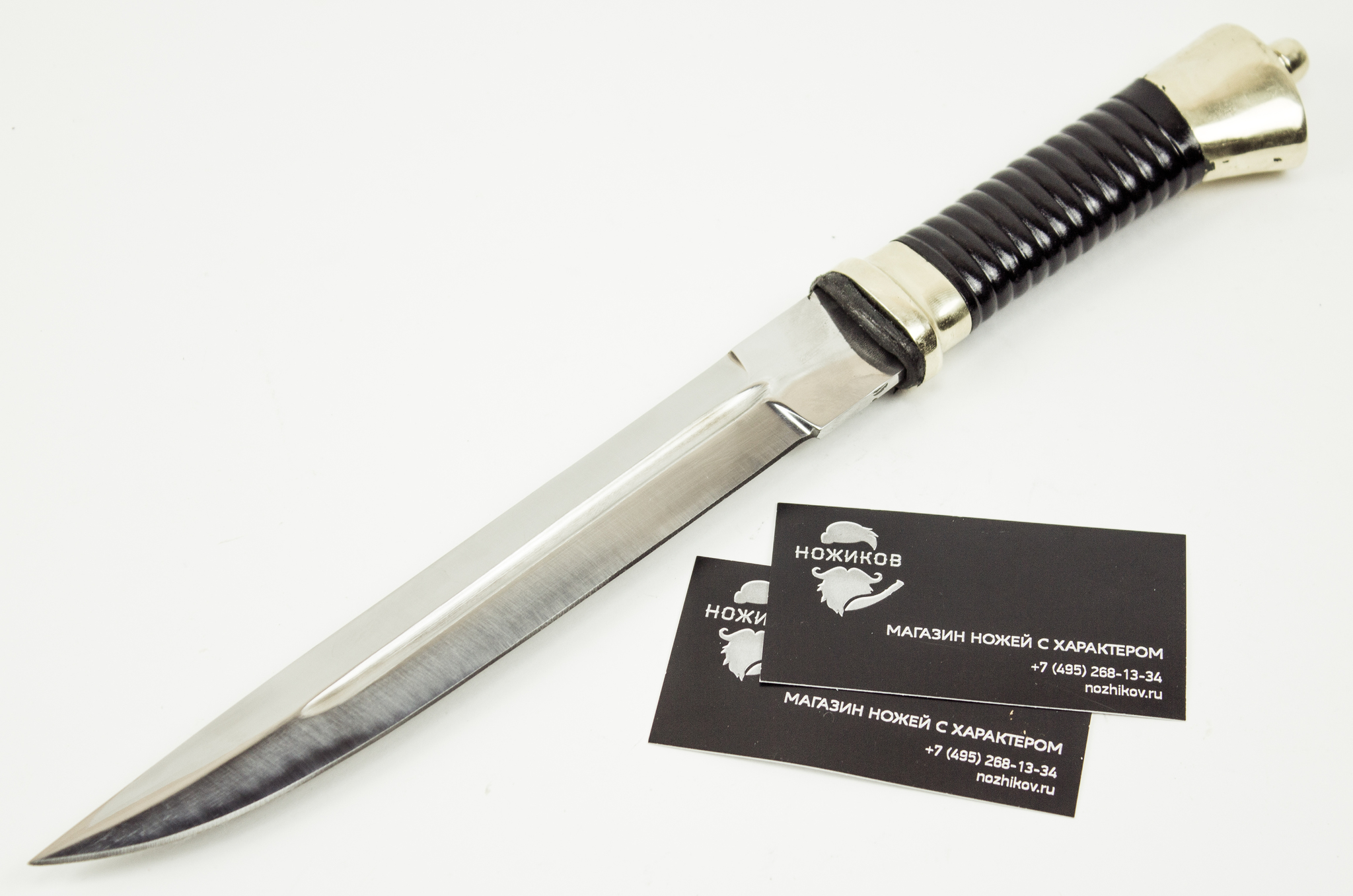 Нож Пластунский, сталь 95x18, латунь - фото 2