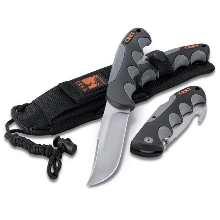 фото Нож с фиксированным клинком crkt free range hunter with gut hook, сталь 8cr13mov, рукоять термопластик
