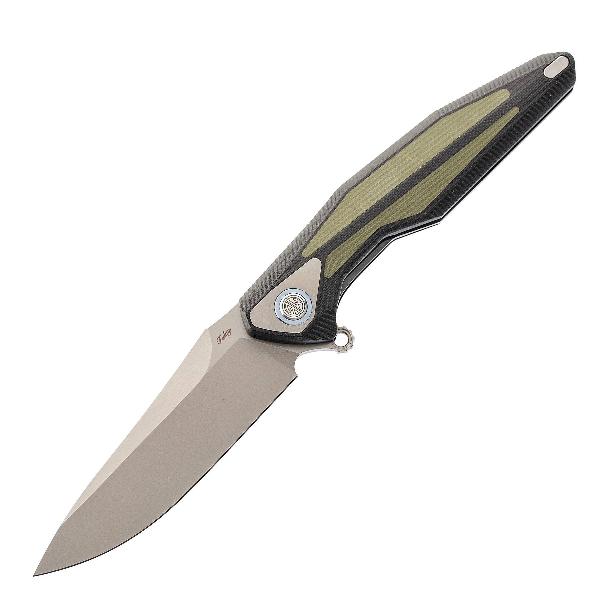 Нож складной Tulay Rikeknife, сталь 154CM, Green G10