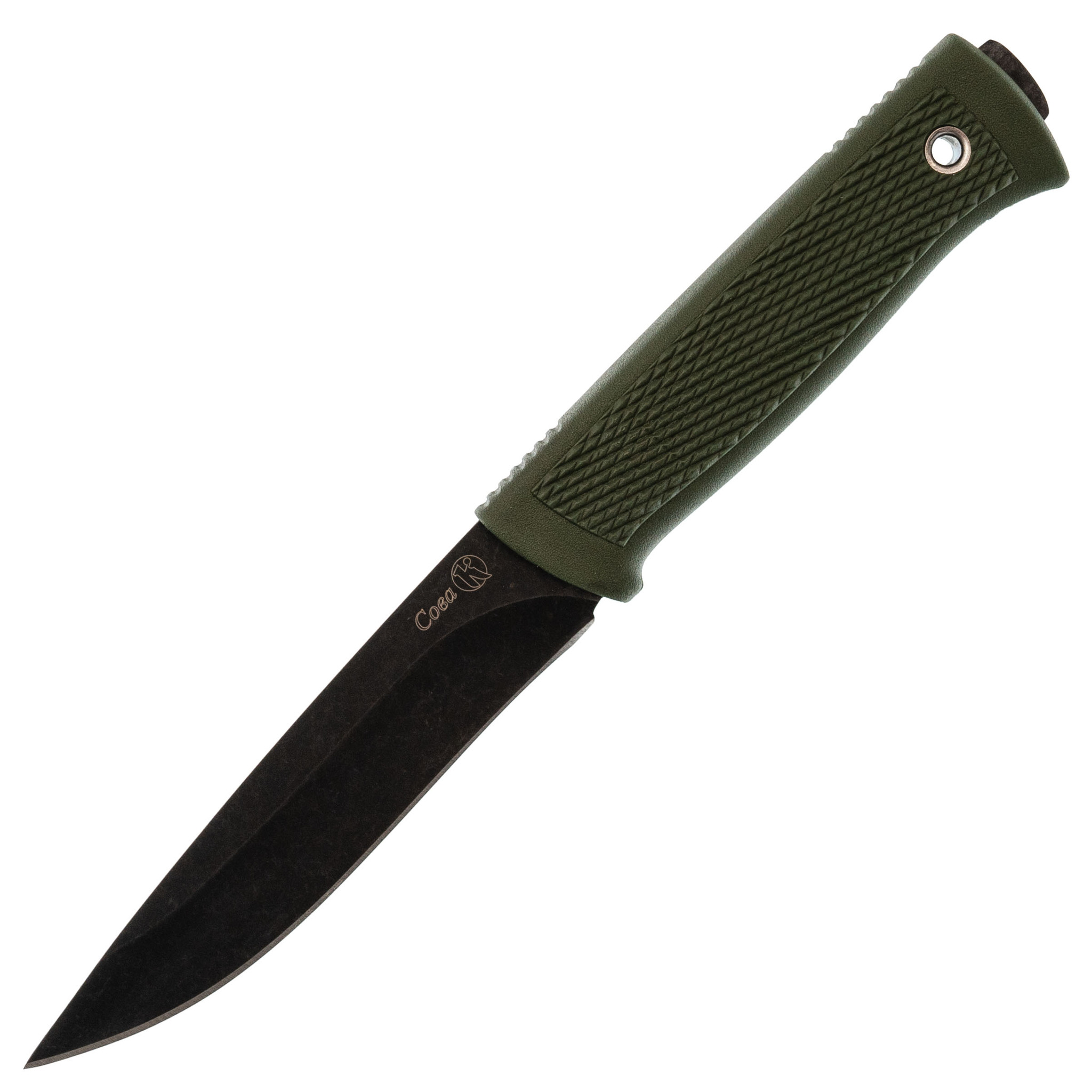 Нож Сова, сталь AUS-8, олива, Кизляр - фото 1