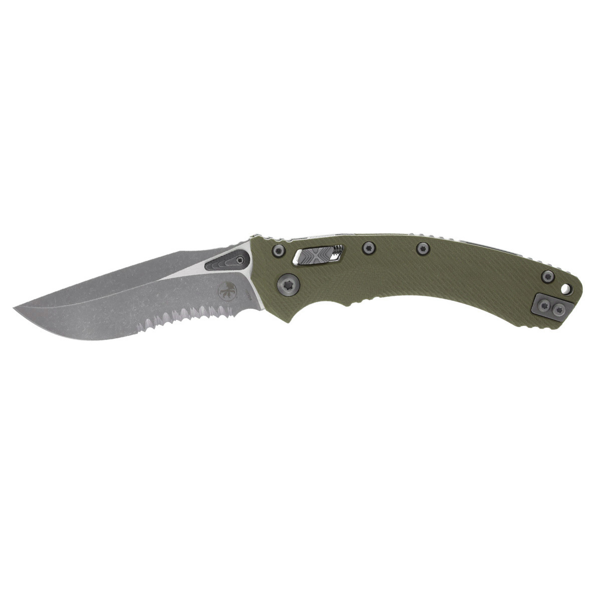 Складной нож Microtech Amphibian 137RL-11APFLGTOD, сталь M390MK, рукоять алюминий