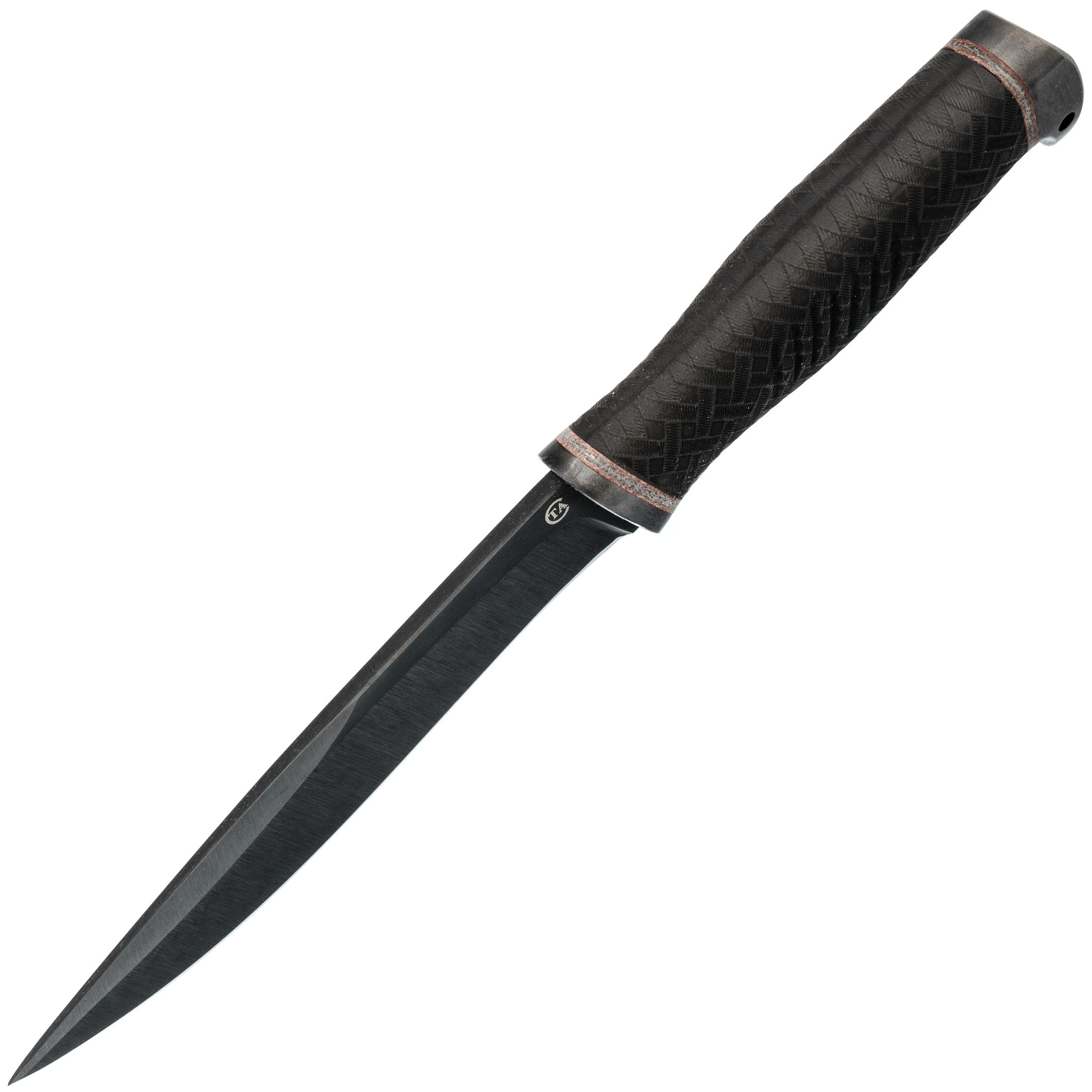 Нож Русак-2, сталь 65Г, рукоять резина - фото 2