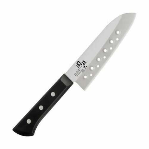 Кухонный нож Сантоку Seki Magoroku Wakatake 165 мм, нержавеющая сталь, рукоять пластик нож сантоку hausmade