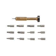 Фото Отвертка (битодержатель) + Набор бит CRKT Hex Bit Driver Leather Tool Roll