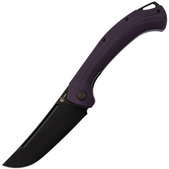 Фото Нож Узбекский складной, сталь N690, рукоять G10 фиолетовый
