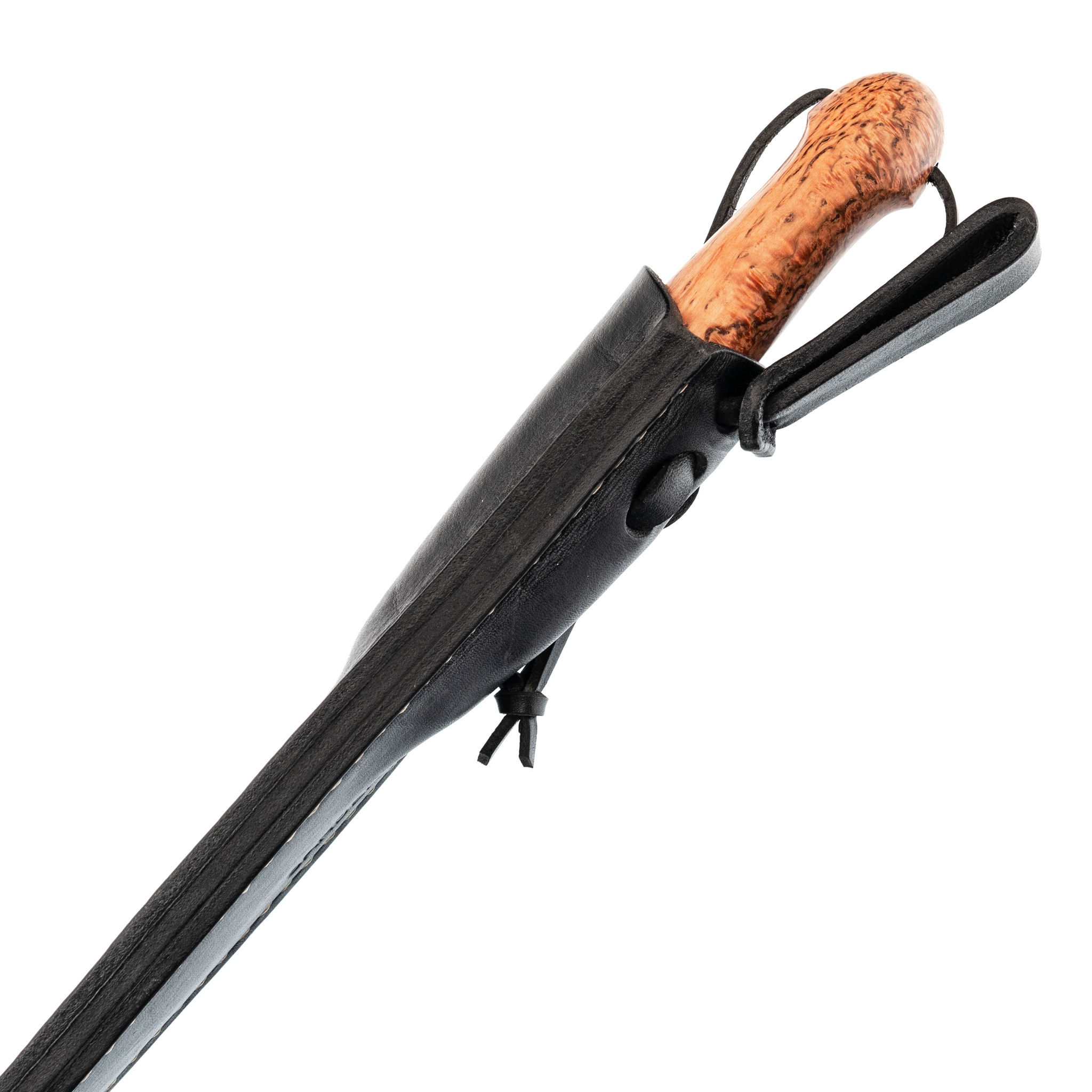 фото Туристический нож лиман, сталь s390, карельская береза sander