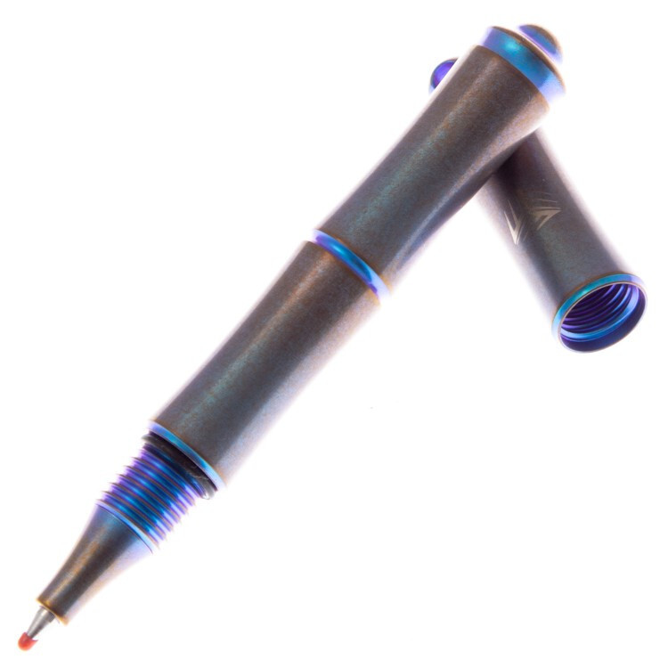 Тактическая ручка WE Knife Syrinx blue, титан - фото 1