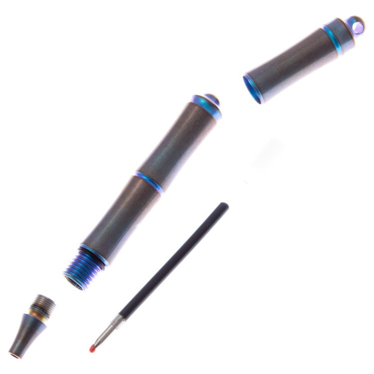 Тактическая ручка WE Knife Syrinx blue, титан - фото 2