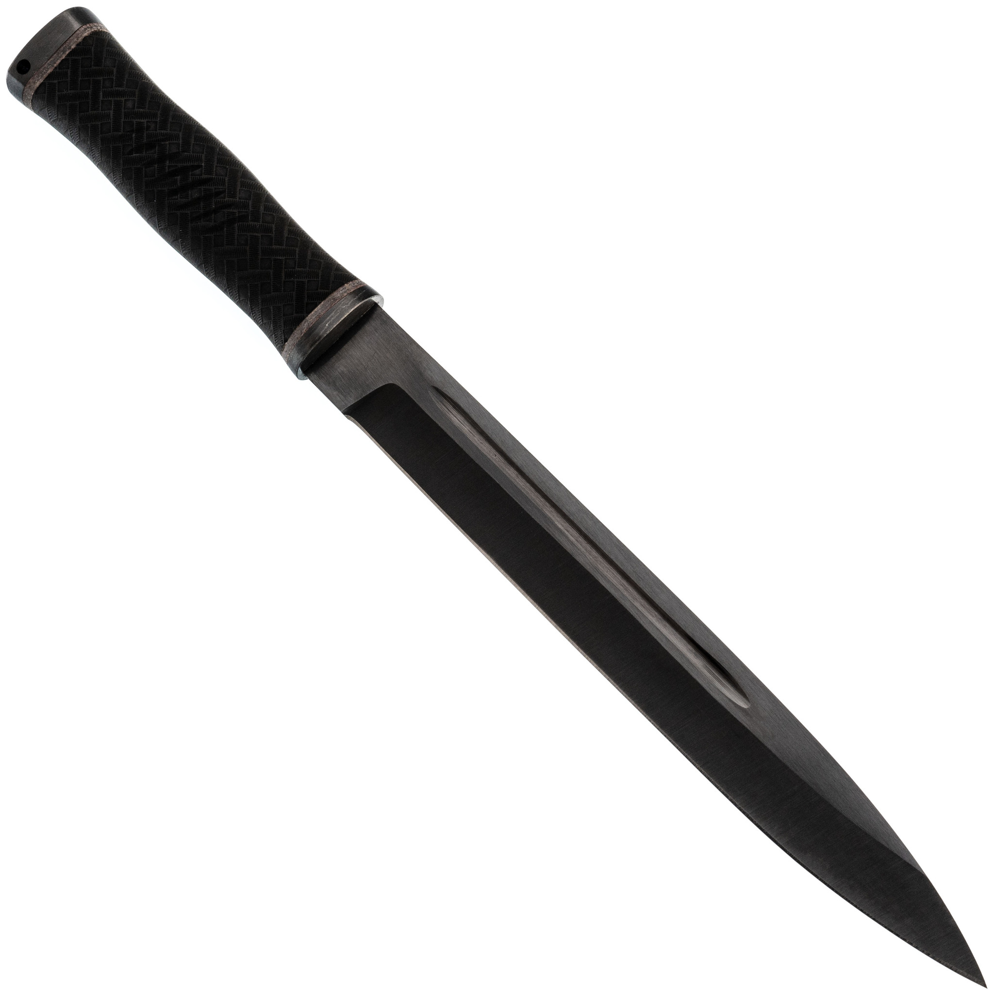 Нож Горец-1, сталь 65Г, резина - фото 5