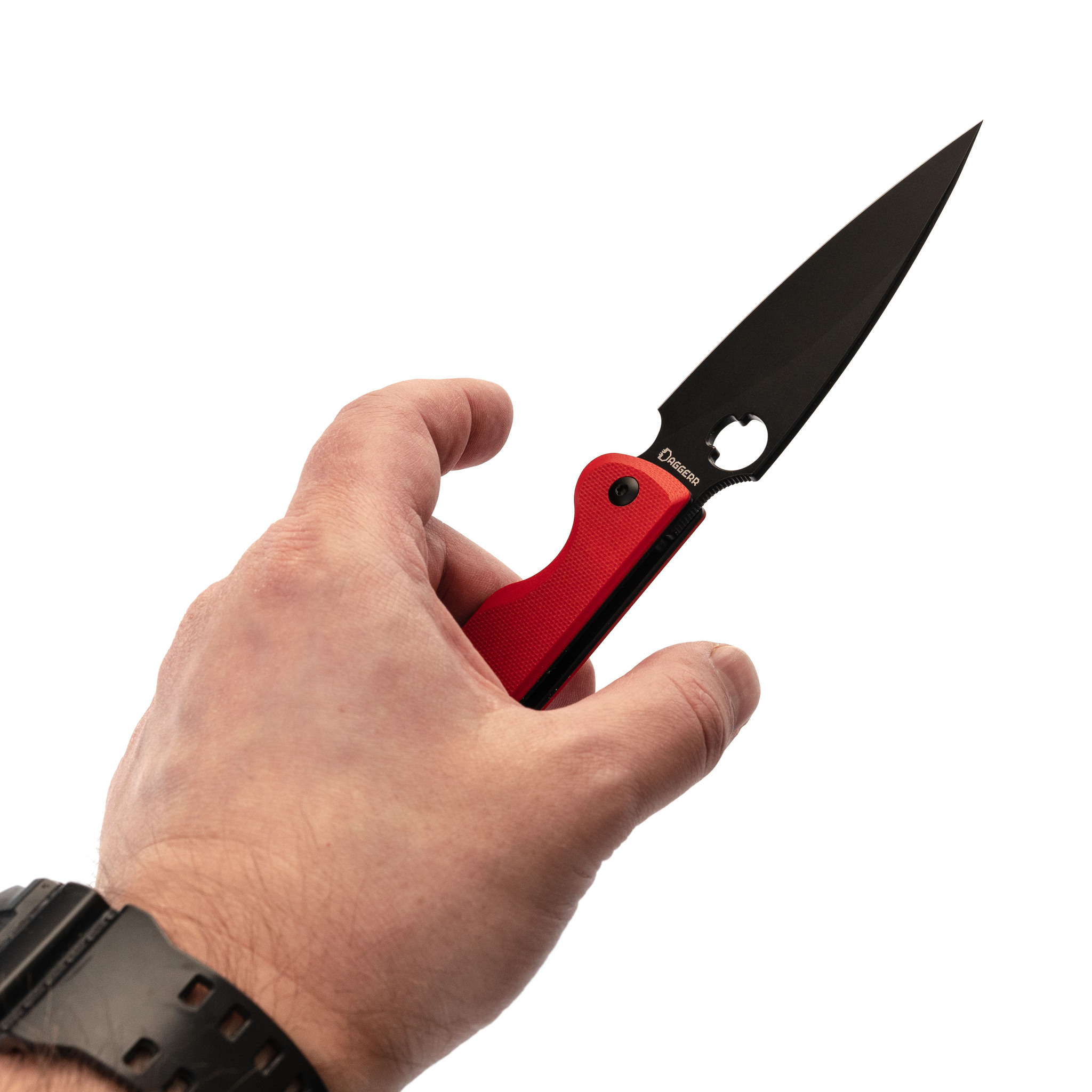 фото Складной нож daggerr sting red dlc, сталь d2, рукоять g10