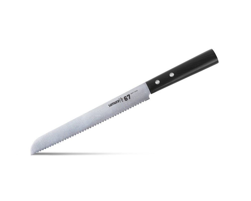 Нож для хлеба Samura 67 SS67-0055, сталь AUS-8, рукоять ABS пластик - фото 5