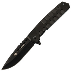 Фото Складной нож Т-34 Black, сталь AUS-8, рукоять G10