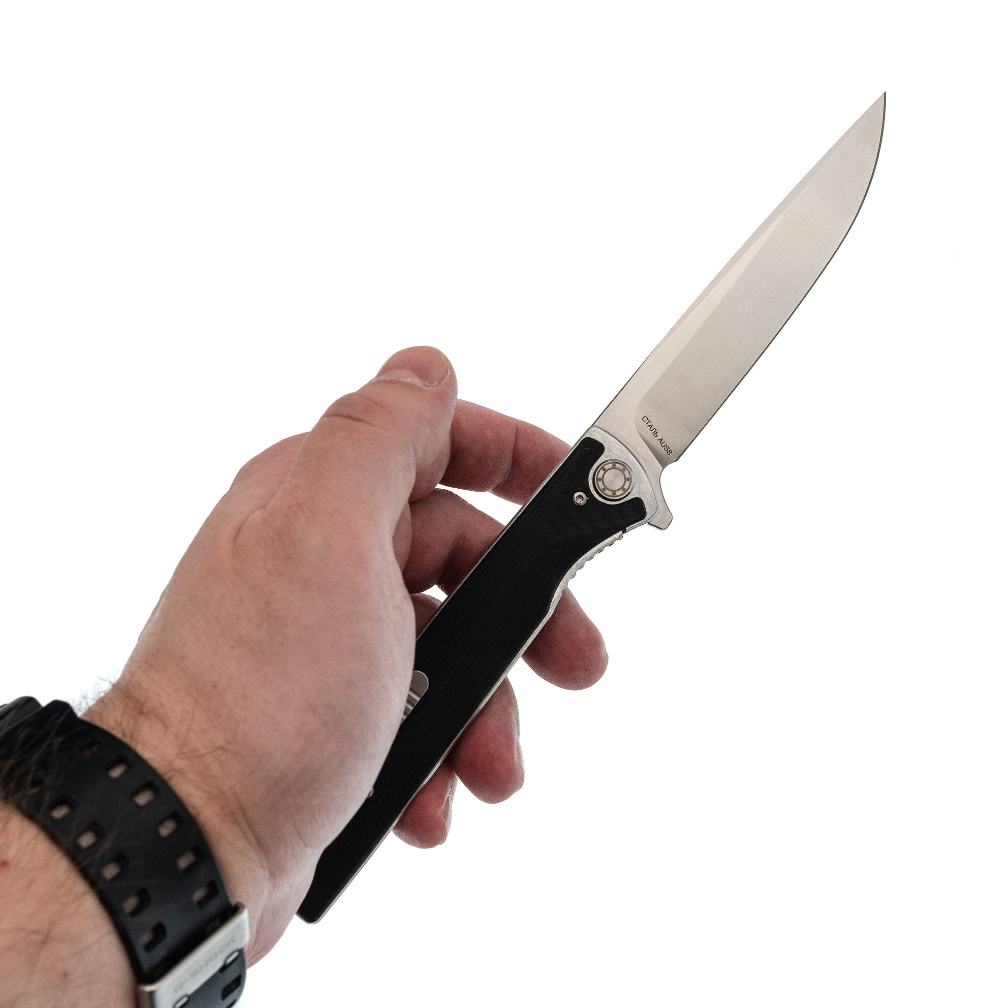 Складной нож Смерш С 350, сталь AUS-8, рукоять G10 - фото 7
