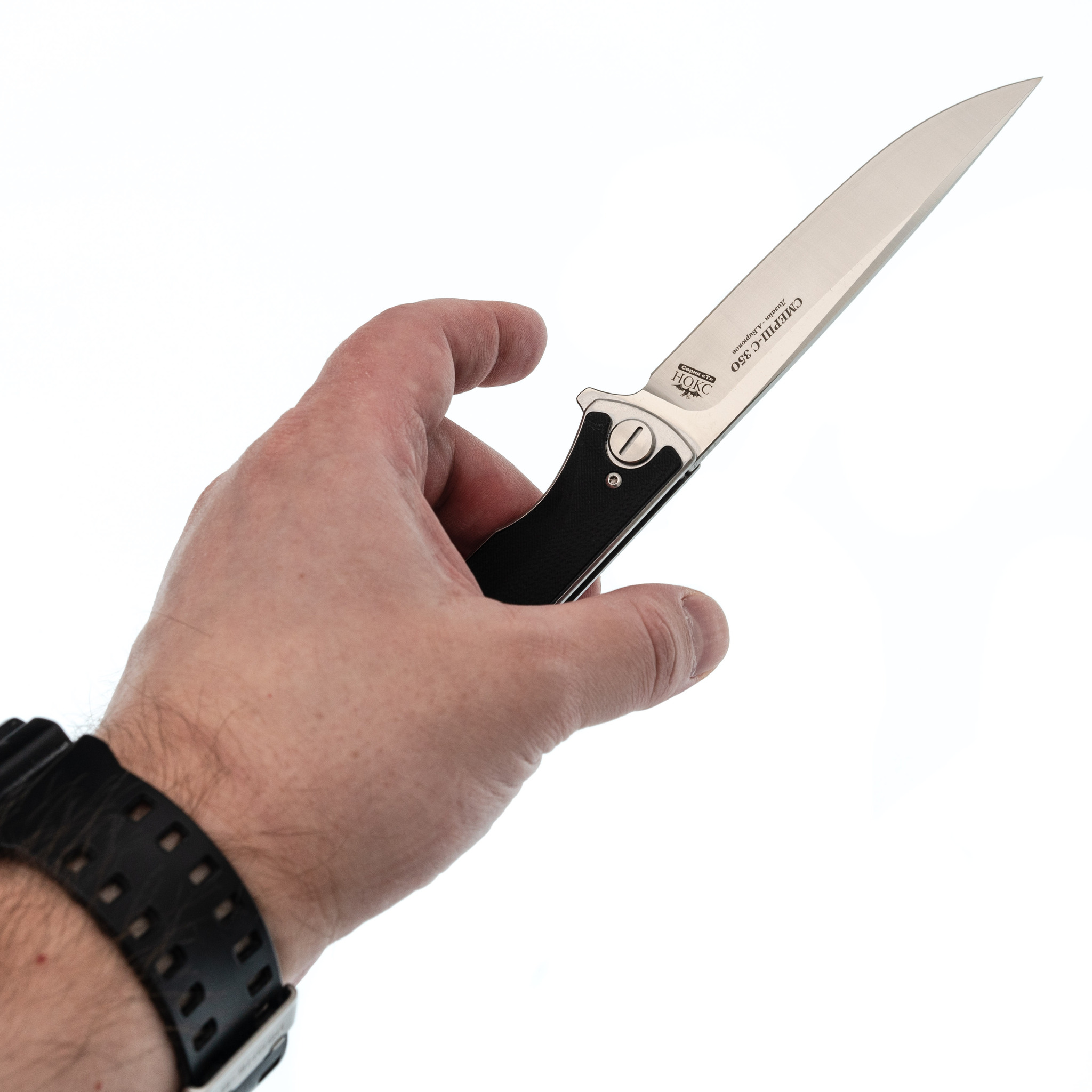 Складной нож Смерш С 350, сталь AUS-8, рукоять G10 - фото 8